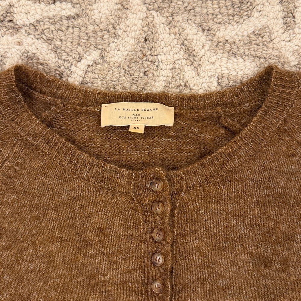 Sezane Leon Jumper Brown Women's Sweater - Picture 5 of 10